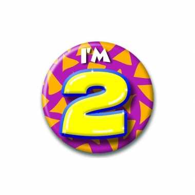 2 jaar button