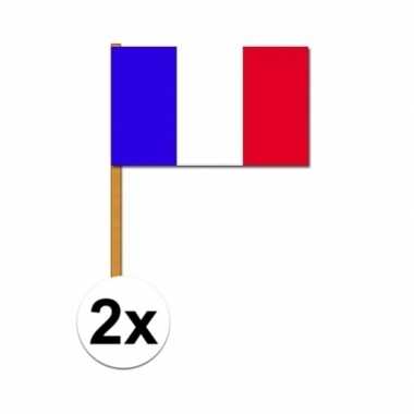 2x grote franse zwaaivlag