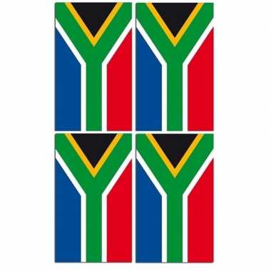 2x papieren vlaggenlijnen zuid afrika
