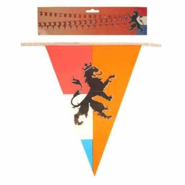 2x stuks retro vlaggenlijnen nederland/holland 10 meter