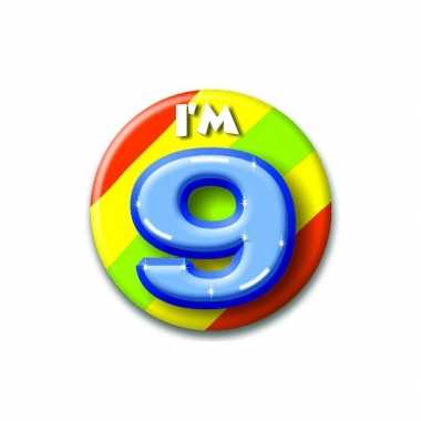 9 jaar button