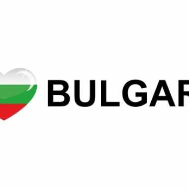 Koffer stickers i love bulgaria