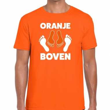 Koningsdag t shirt oranje boven heren