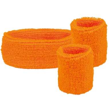Oranje/holland fan artikelen haarband zweetbandjes