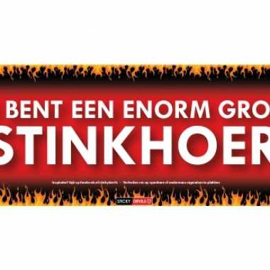 Sticky devil stickers tekst stinkhoer