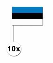 10 zwaaivlaggetjes estlandse vlag