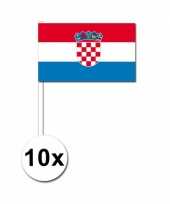 10 zwaaivlaggetjes kroaatse vlag