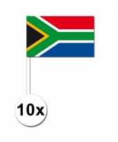 10 zwaaivlaggetjes zuid afrikaanse vlag