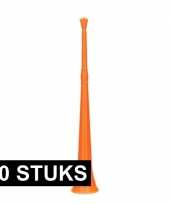 10x oranje vuvuzela toeters 48