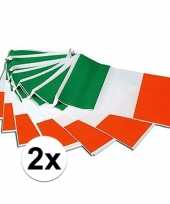 2x ierland versiering vlaggenlijnen 7m