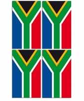 2x papieren vlaggenlijnen zuid afrika