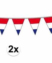 2x vlaggenlijn hollandse vlaggetjes