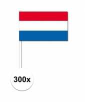 300x zwaaivlaggetjes nederlandse vlag