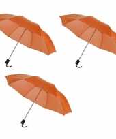 3x mini paraplus oranje 93