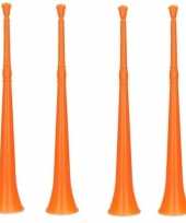 4x oranje vuvuzela toeters 48