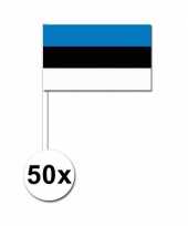 50 zwaaivlaggetjes estlandse vlag