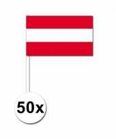 50 zwaaivlaggetjes oostenrijkse vlag