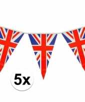 5x driehoeks vlaggenlijn groot brittannie 7mt
