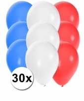 Feest ballonnen kleuren frankrijk 30x