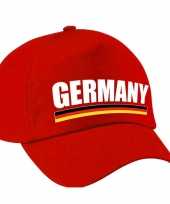 Germany supporter pet baseball cap duitsland rood kinderen