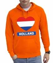 Holland hart vlag sweater capuchon heren