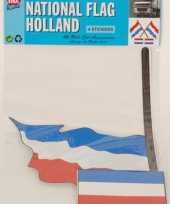 Hollandse vlag stickerset 4 stuks