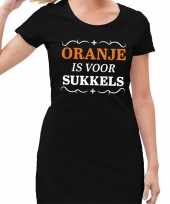 Koningsdag jurkjes zwart oranje is sukkels dames