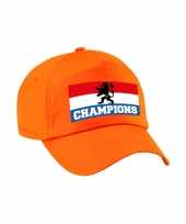 Nederland supporter pet cap champions vlag holland ek wk volwassenen