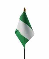 Nigeria luxe zwaaivlaggetje polyester