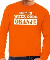 Oranje code oranje sweater heren