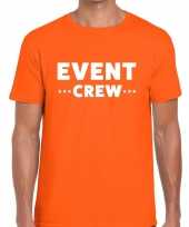 Oranje event crew shirt heren