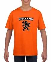 Oranje holland shirt zwarte leeuw kinderen