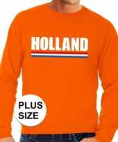 Oranje holland supporter grote maten sweater trui heren