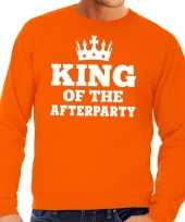 Oranje king of the afterparty sweater heren