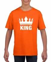 Oranje koningsdag king shirt kroon jongens