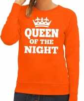 Oranje queen of the night sweater dames
