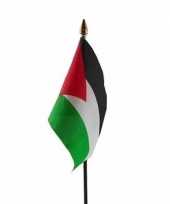 Palestina luxe zwaaivlaggetje polyester