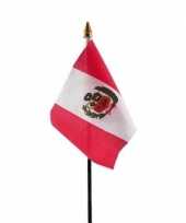 Peru luxe zwaaivlaggetje polyester