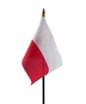 Polen luxe zwaaivlaggetje polyester