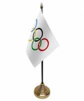 Polyester olympische vlag 10 15 tafel versiering
