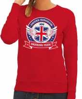 Rood united kingdom drinking team sweater dames