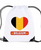 Sporttas rijgkoord belgie vlag hart