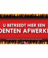 Sticky devil stickers tekst dit is een studenten afwerkplek