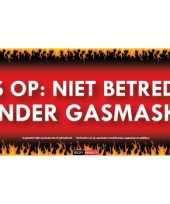 Sticky devil stickers tekst gasmasker