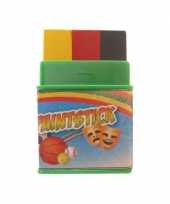 Supporter schmink geel rood zwart