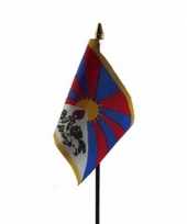 Tibet luxe zwaaivlaggetje polyester