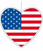 Versiering hart amerikaanse vlag 14