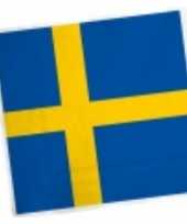 Zweedse vlag servetten 20 stuks